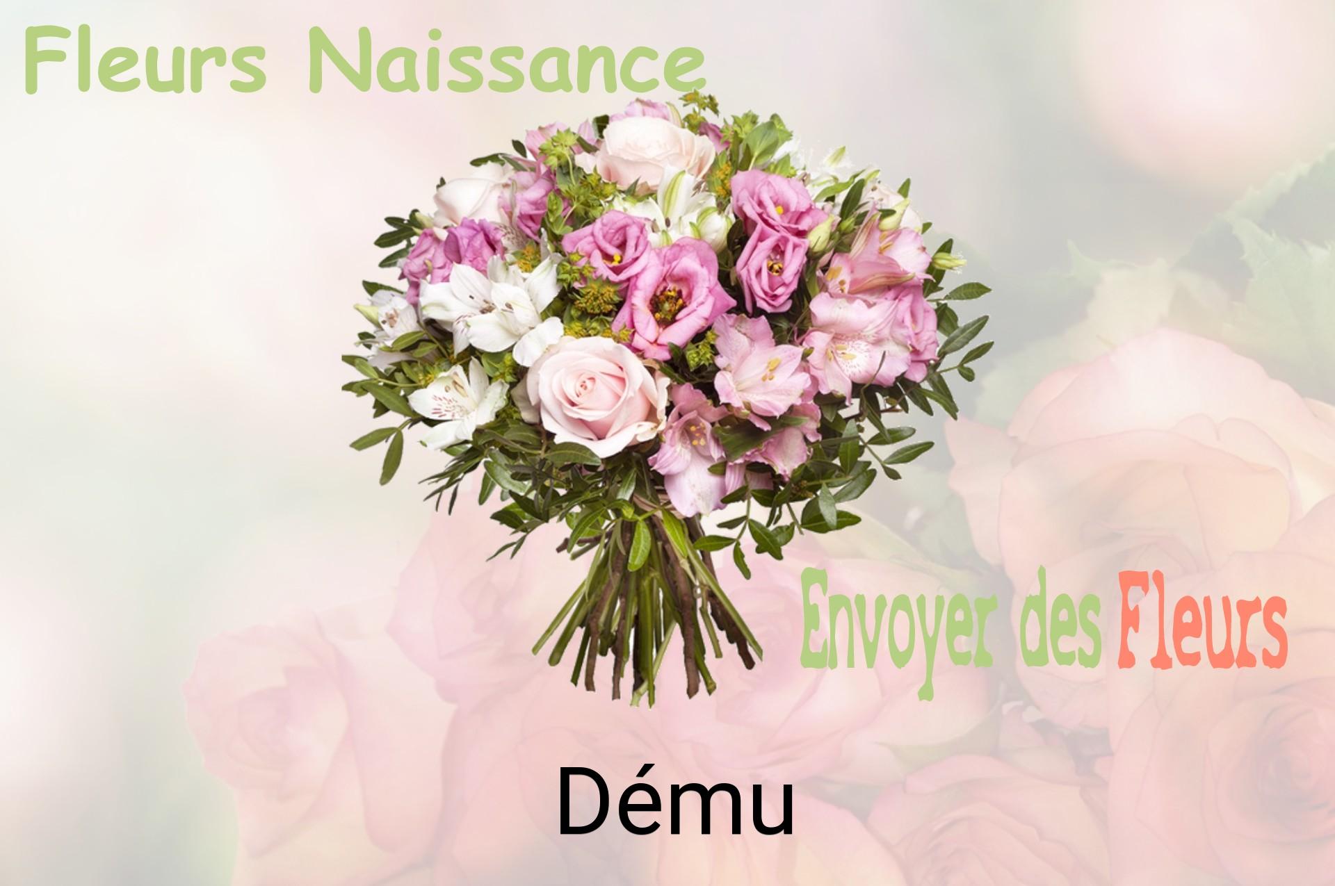 Bouquet de fleurs de naissance livré à Dému